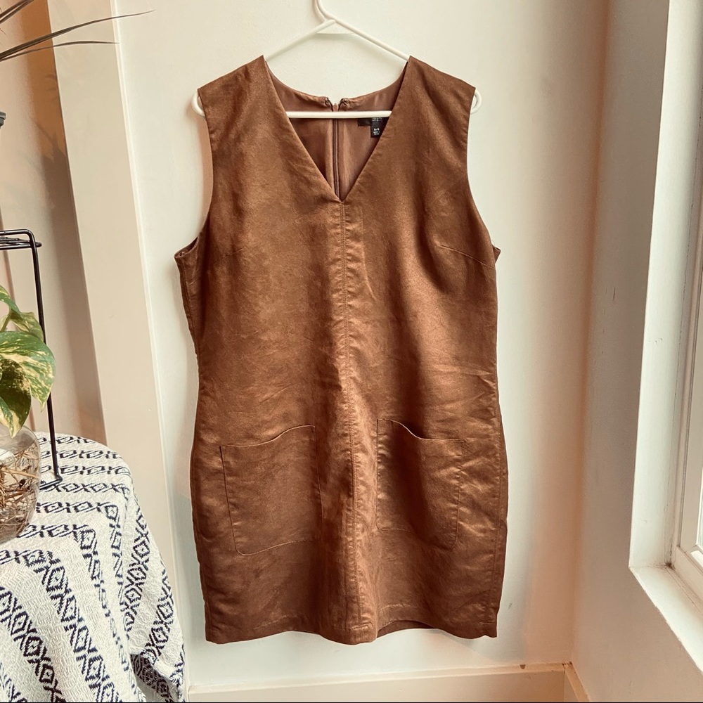 Autumn Brown Dress With Pockets
